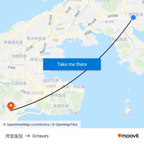 Wanli Hospital to Octava's map