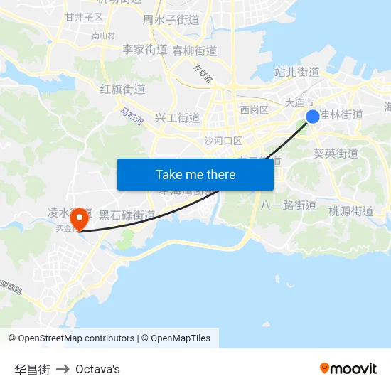 Huachang Street to Octava's map
