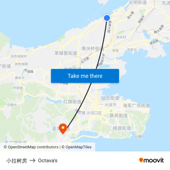 Xiao La Shu Fang to Octava's map