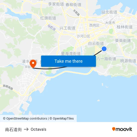 Nanshi Street to Octava's map