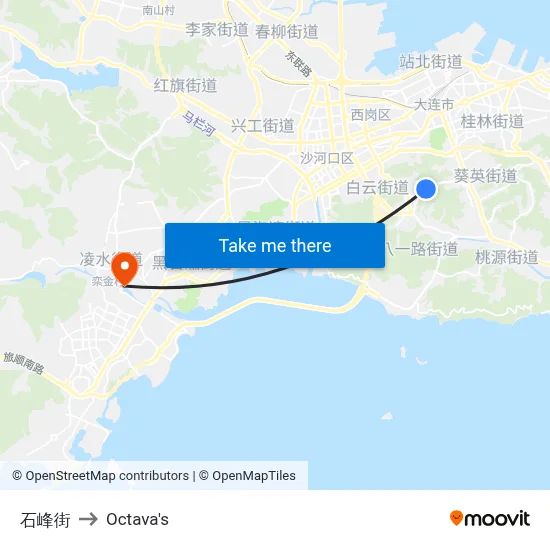 Shifeng Street to Octava's map