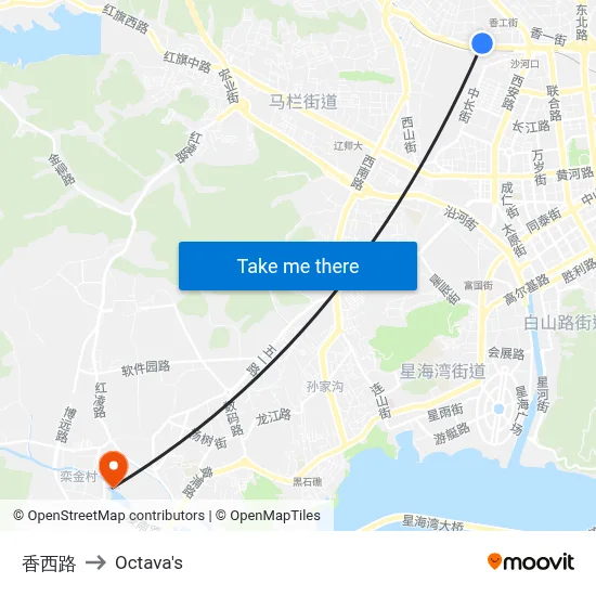 Xiangxi Road to Octava's map