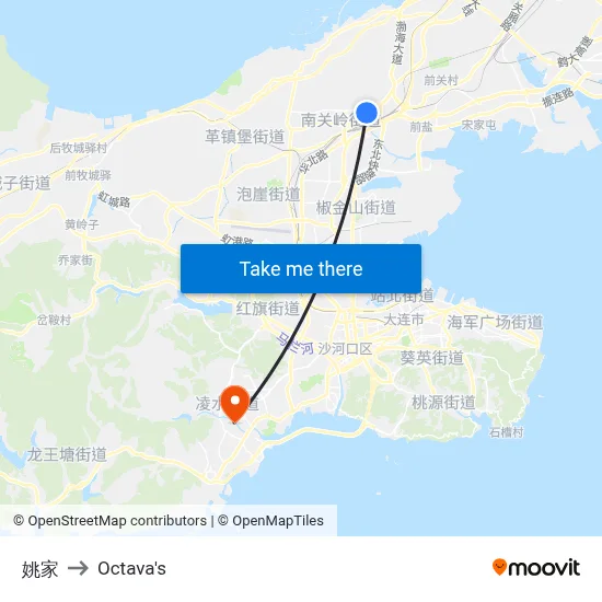 Yao Jia to Octava's map