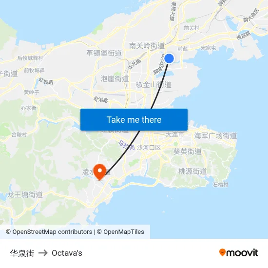 Huaquan Street to Octava's map