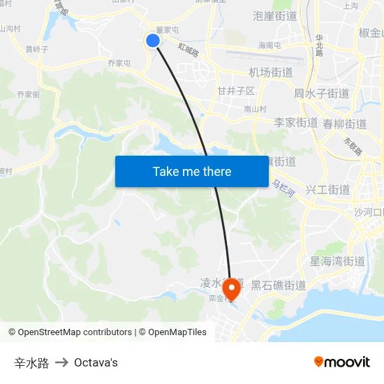 Xinshui Road to Octava's map