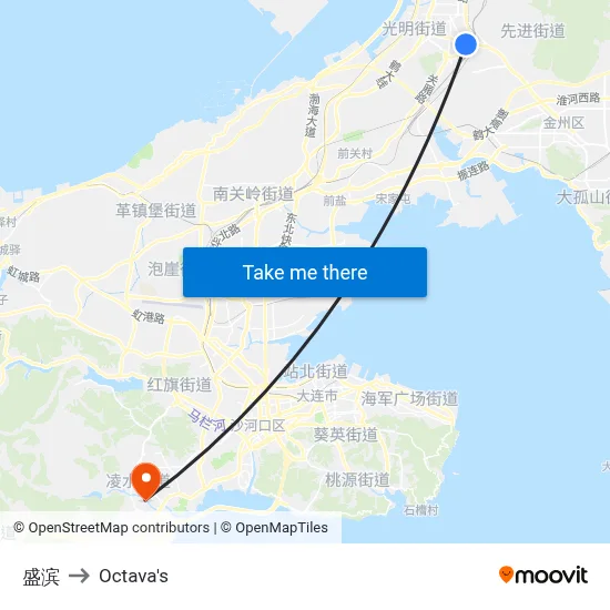 Shengbin to Octava's map