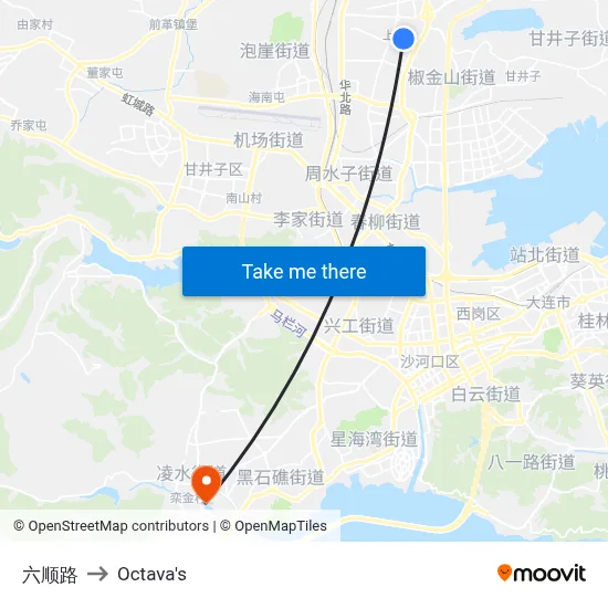Lishun Road to Octava's map