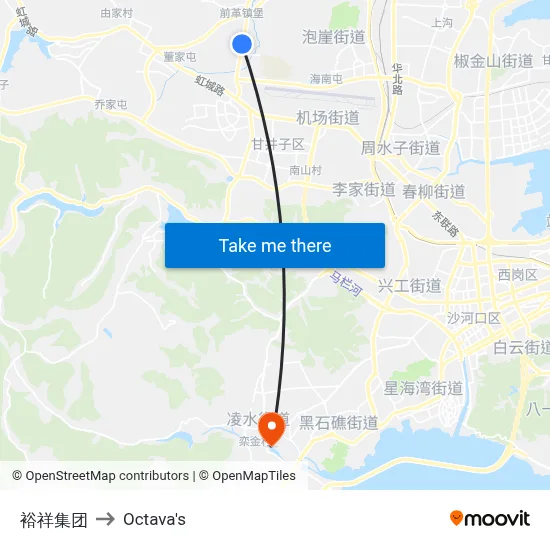 Yuxiang Group to Octava's map