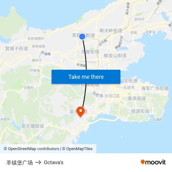 Gezhenpu Square to Octava's map