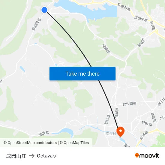 Chengyuan Villa to Octava's map