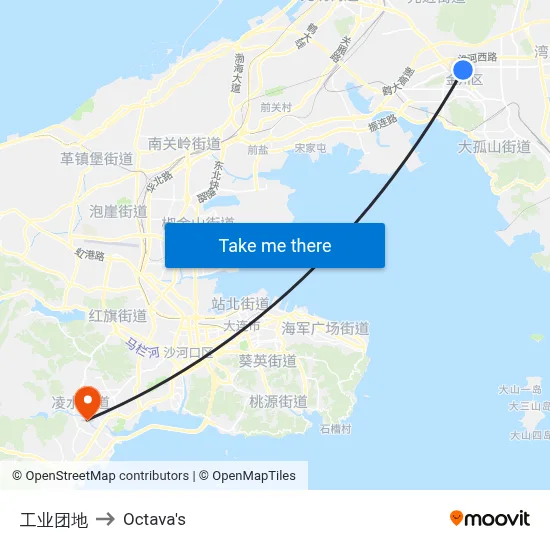 Industrial Park to Octava's map