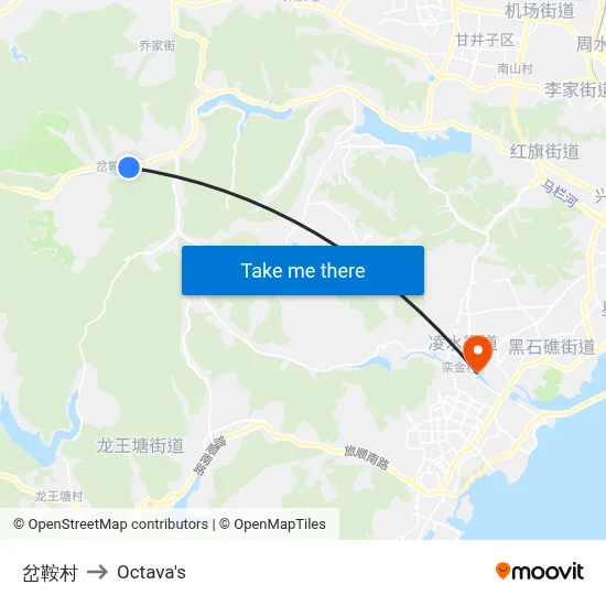 Cha'an Village to Octava's map