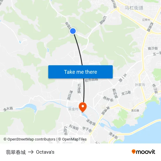 Jade Spring City to Octava's map