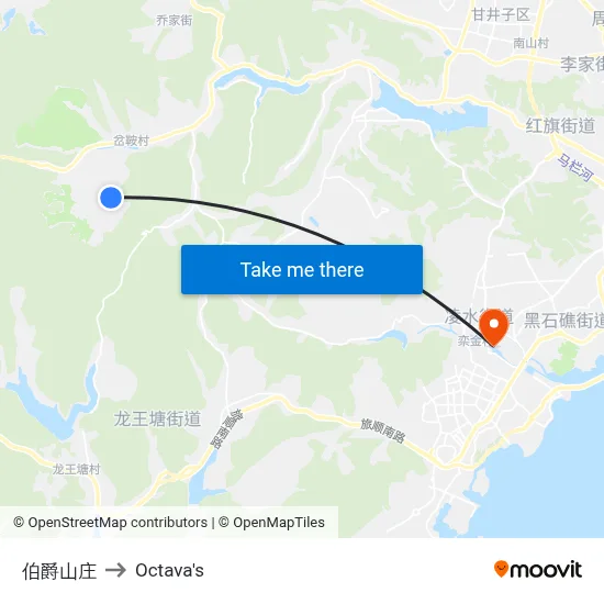Earl Mountain Villa to Octava's map
