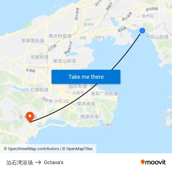 Boshi Bay Beach to Octava's map