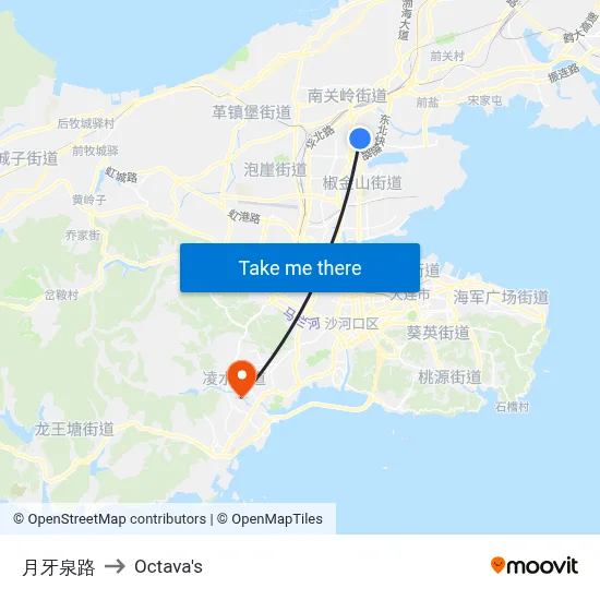 Yueyaquan Road to Octava's map