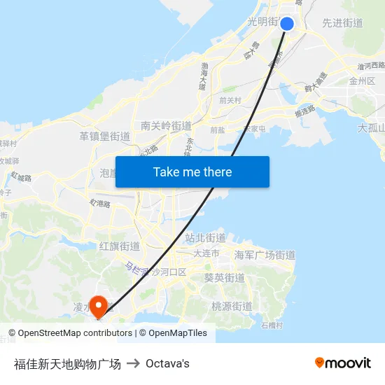 Fujia New World Shopping Plaza to Octava's map