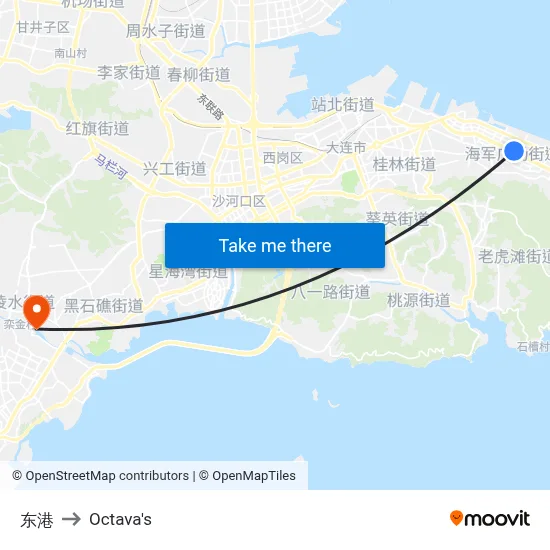 East Port to Octava's map