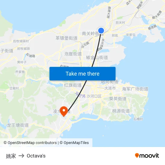 Yao Jia to Octava's map