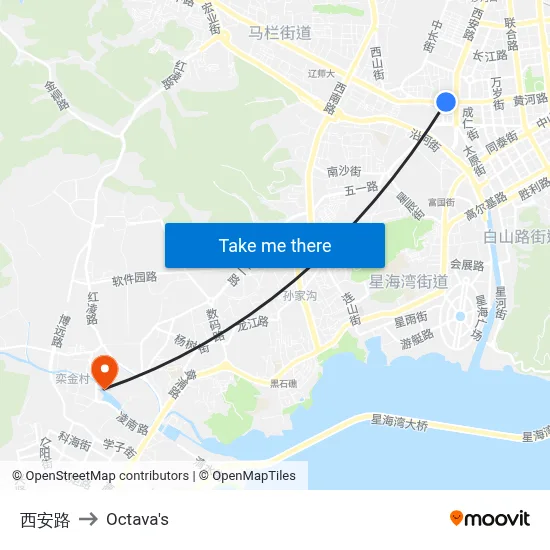 Xi An Road to Octava's map