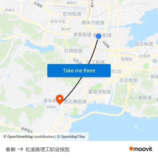 春柳 to 红凌路理工职业技院 map