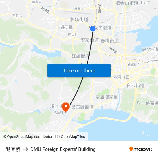 Welcome Bridge to DMU Foreign Experts' Building map