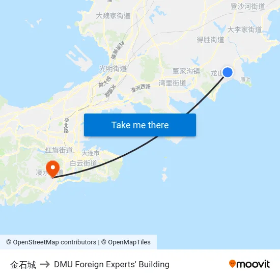 Jinshi City to DMU Foreign Experts' Building map