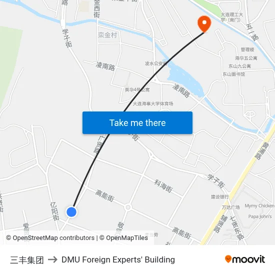 Sanfeng Group to DMU Foreign Experts' Building map
