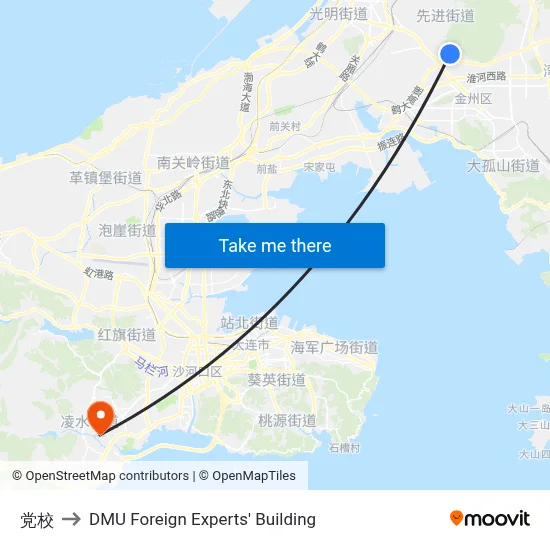 Party School to DMU Foreign Experts' Building map