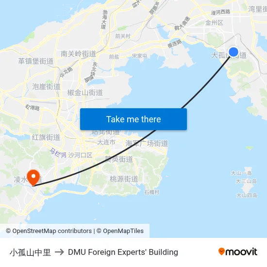 Xiaogu Mountain Central to DMU Foreign Experts' Building map