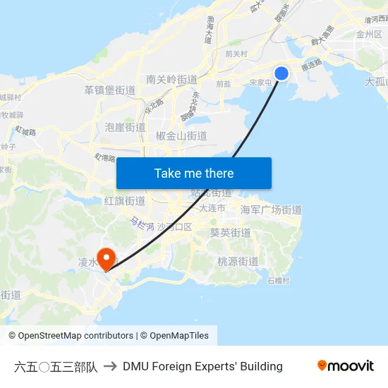 Unit 65053 to DMU Foreign Experts' Building map