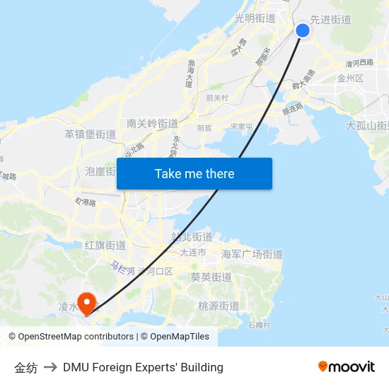 Jin Fang to DMU Foreign Experts' Building map