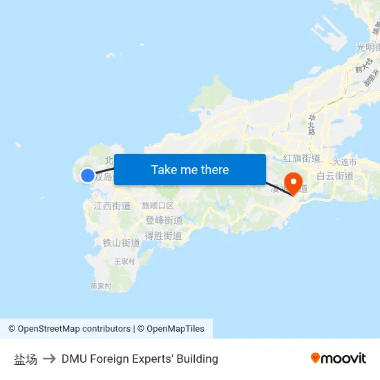 Salt Field to DMU Foreign Experts' Building map