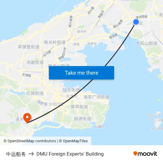 COSCO Shipping to DMU Foreign Experts' Building map