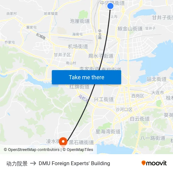 Dongli Institute View to DMU Foreign Experts' Building map