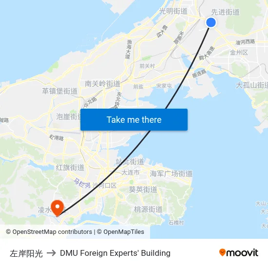 Sunshine Left Bank to DMU Foreign Experts' Building map