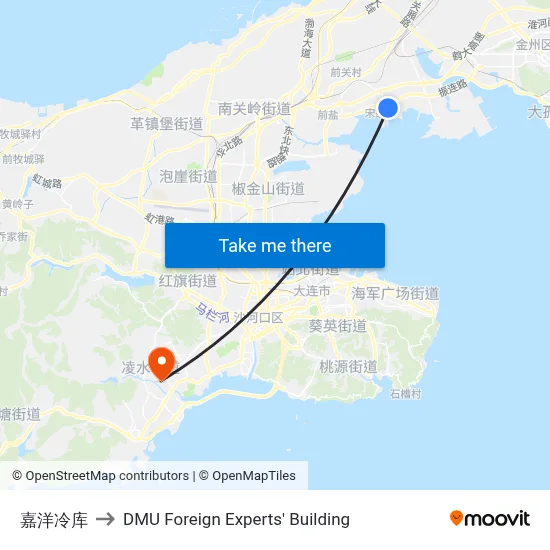 Jiayang Cold Storage to DMU Foreign Experts' Building map