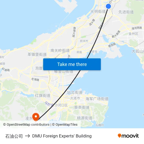 Petroleum Company to DMU Foreign Experts' Building map