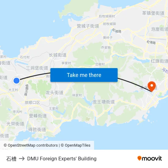Stone Tank to DMU Foreign Experts' Building map