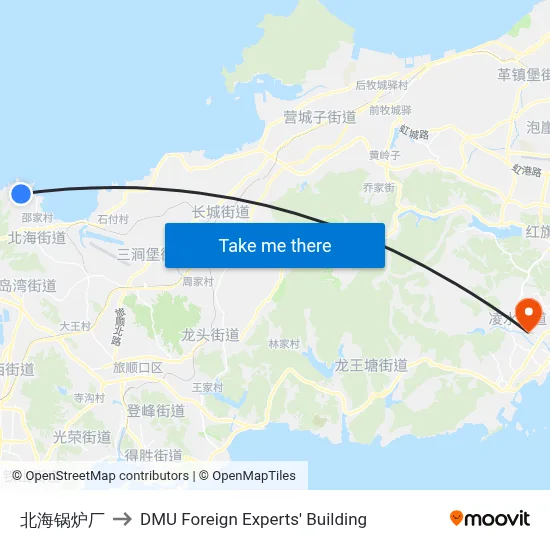 Beihai Boiler Factory to DMU Foreign Experts' Building map