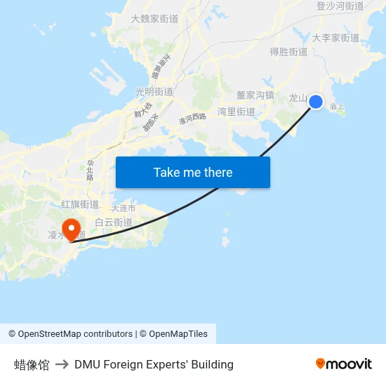 Wax Museum to DMU Foreign Experts' Building map