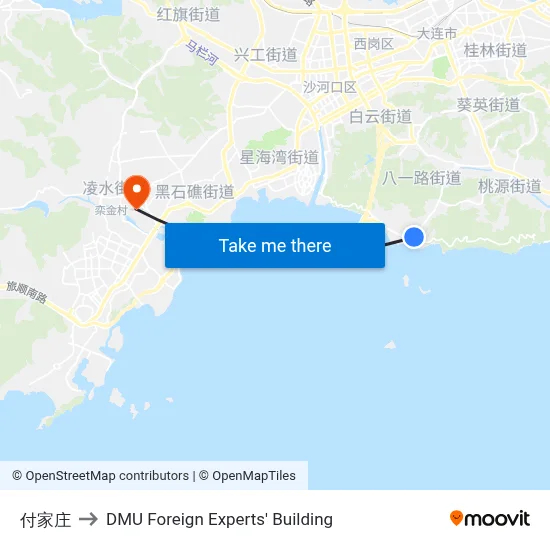 Fujia Village to DMU Foreign Experts' Building map