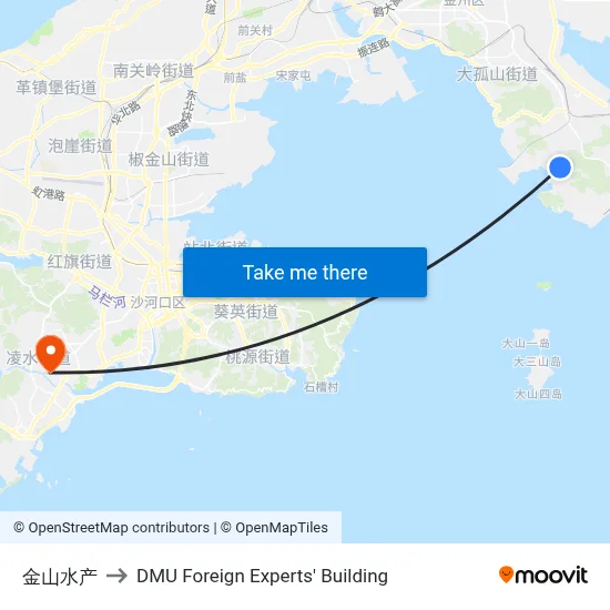 Jinshan Aquatic Products to DMU Foreign Experts' Building map