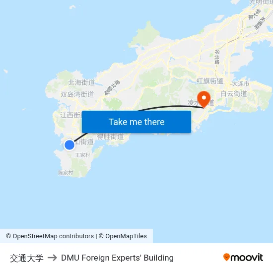 Jiaotong University to DMU Foreign Experts' Building map