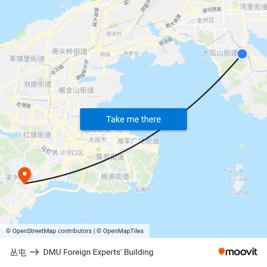 Cong Village to DMU Foreign Experts' Building map