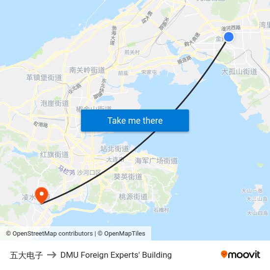 五大电子 to DMU Foreign Experts' Building map
