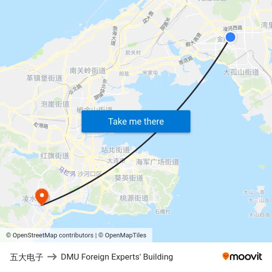 五大电子 to DMU Foreign Experts' Building map
