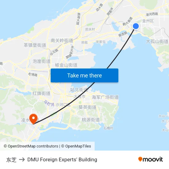 东芝 to DMU Foreign Experts' Building map