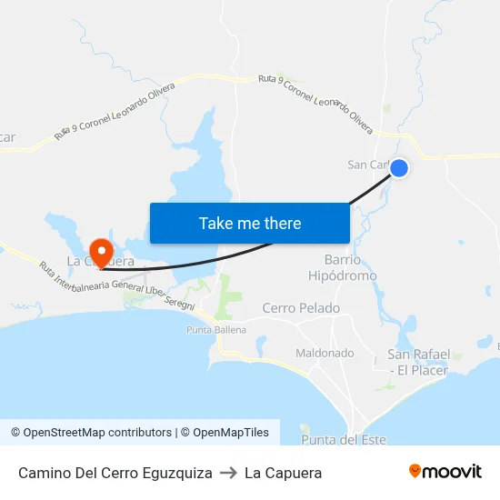 Camino Del Cerro Eguzquiza to La Capuera map