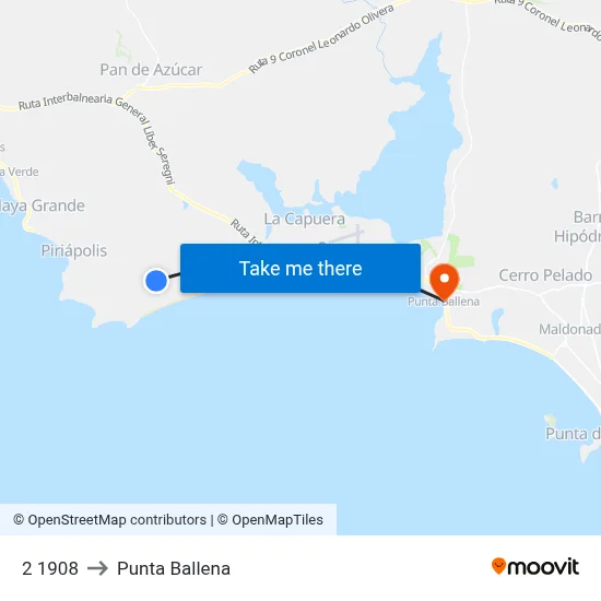 2 1908 to Punta Ballena map